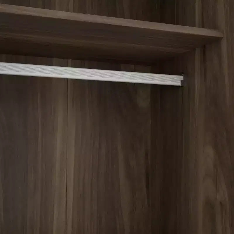 Armoire blanche à 3 portes coulissantes pour adulte seul