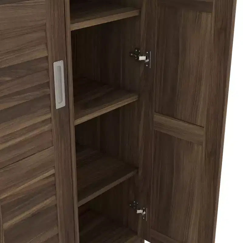 Armoire blanche à 3 portes coulissantes pour adulte seul