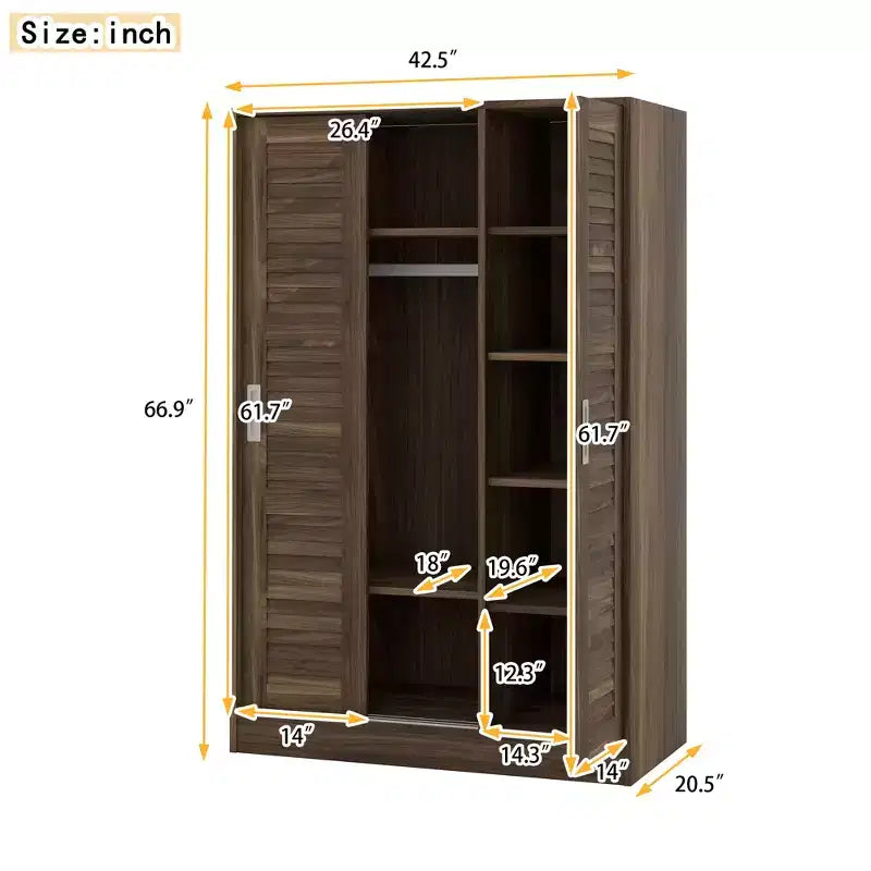 Armoire blanche à 3 portes coulissantes pour adulte seul