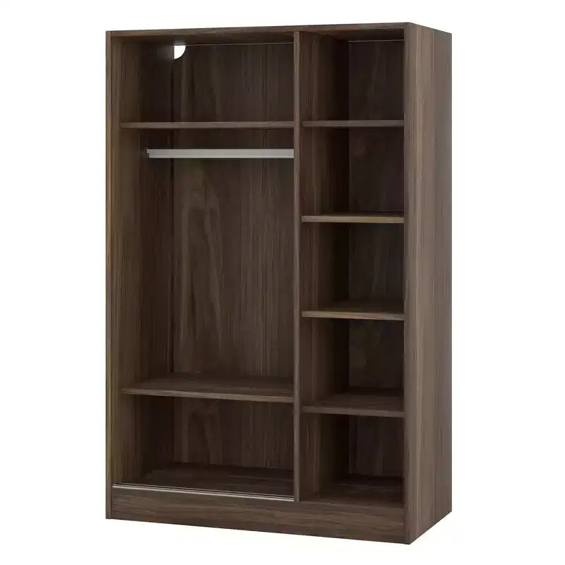 Armoire blanche à 3 portes coulissantes pour adulte seul