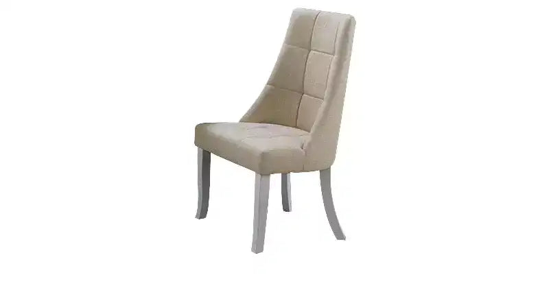Lot de 2 chaises de salle à manger Parsons en vinyle bleu/gris