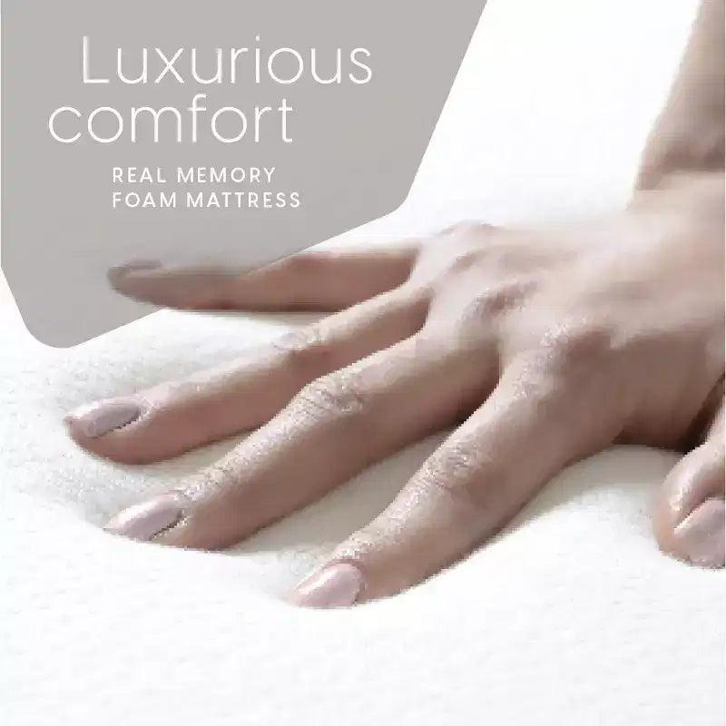 Cadre de lit plateforme en métal noir avec matelas en mousse à mémoire de forme de 5", jumeau, 1 personne