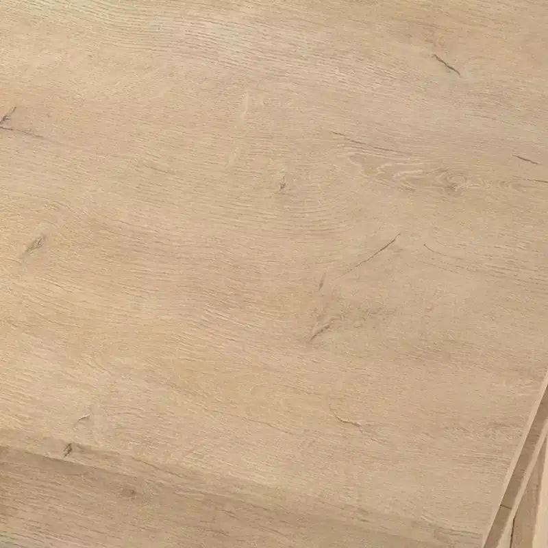 Table basse rectangulaire en bois clair/noir/brun avec tiroir et étagère ouverte, 1 pièce, pour 2 à 4 personnes