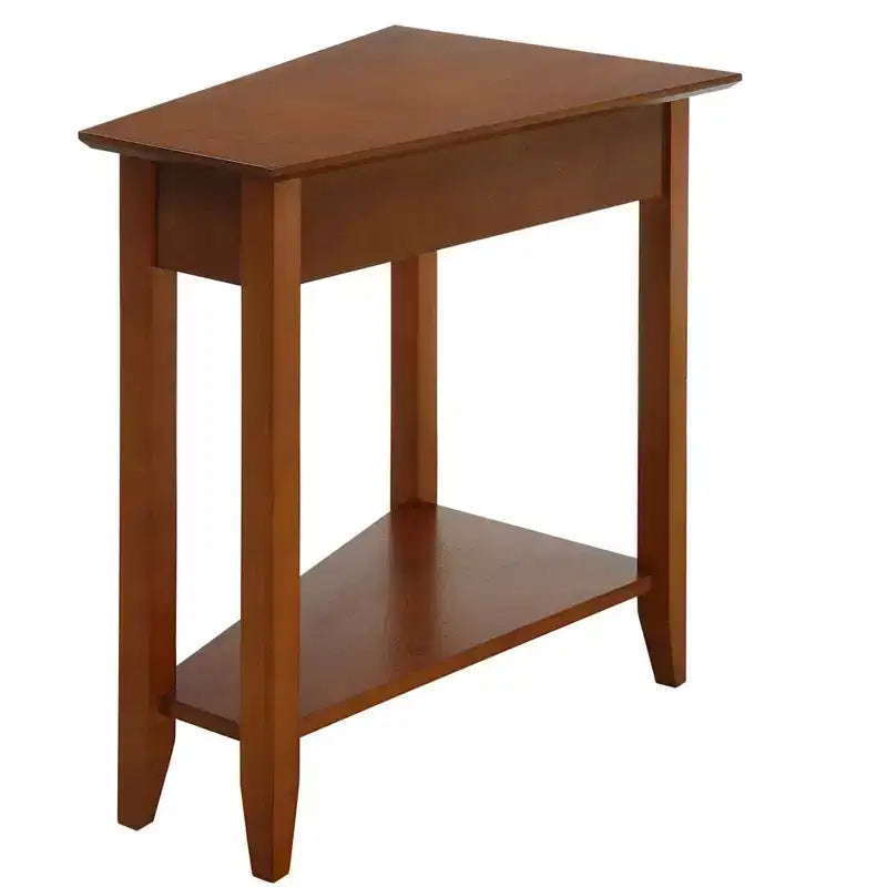 Table d'appoint ronde en bois, cerisier/bois flotté blanc, 1 pièce