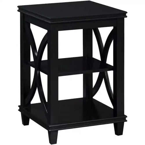 Table d'appoint rectangulaire en bois noir/blanc Driftwood, 1 pièce