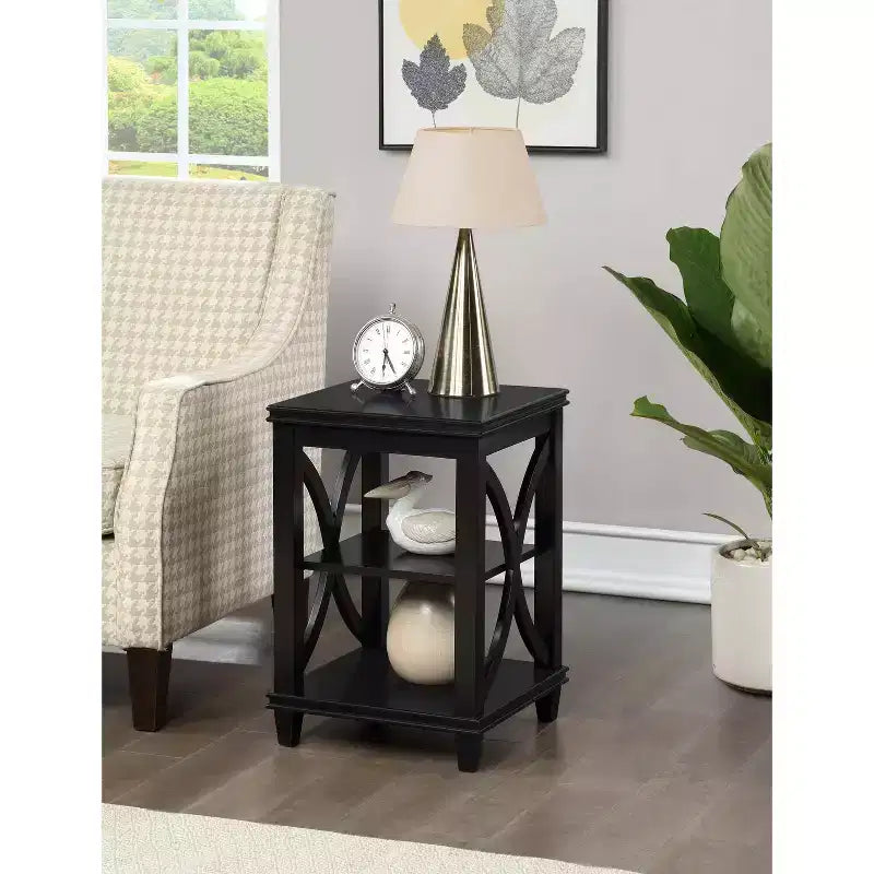 HomeStock Rectangle Wood Table Top End Table 1 -piece