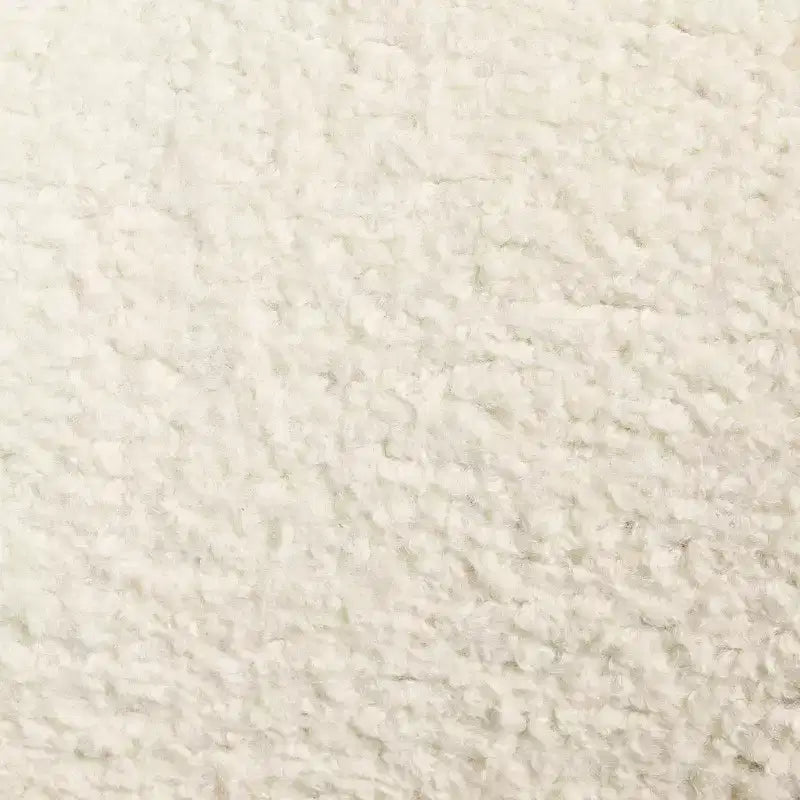 Fauteuil pivotant imitation peau de mouton crème, une place
