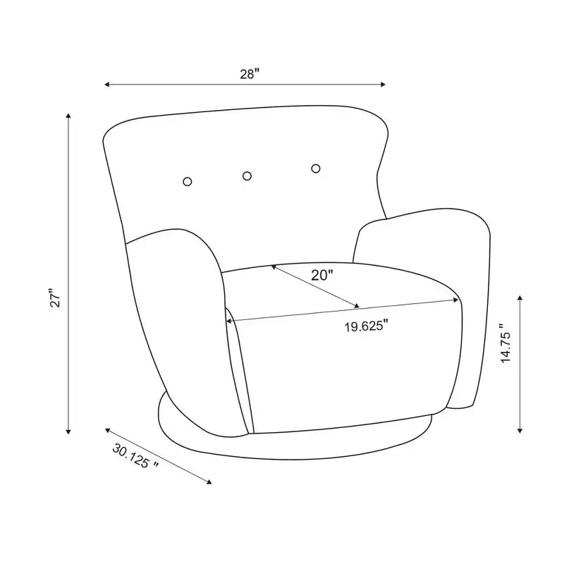 Fauteuil pivotant imitation peau de mouton crème, une place