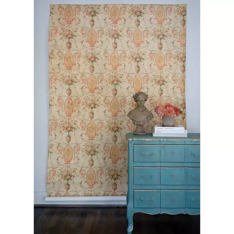 Commode bleue vieillie à 3 tiroirs pour adultes