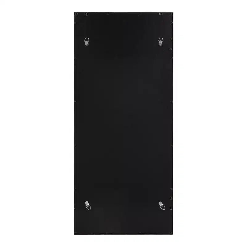 Miroir mural encadré noir / marron / blanc brillant, usage unique