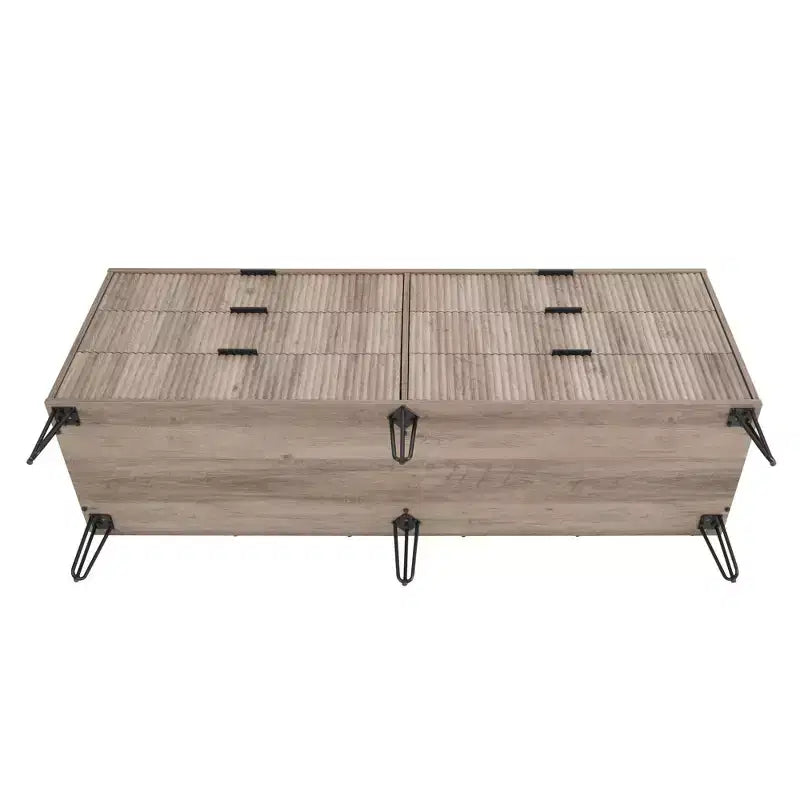Commode double 6 tiroirs blanc/gris et gris pour 1 personne